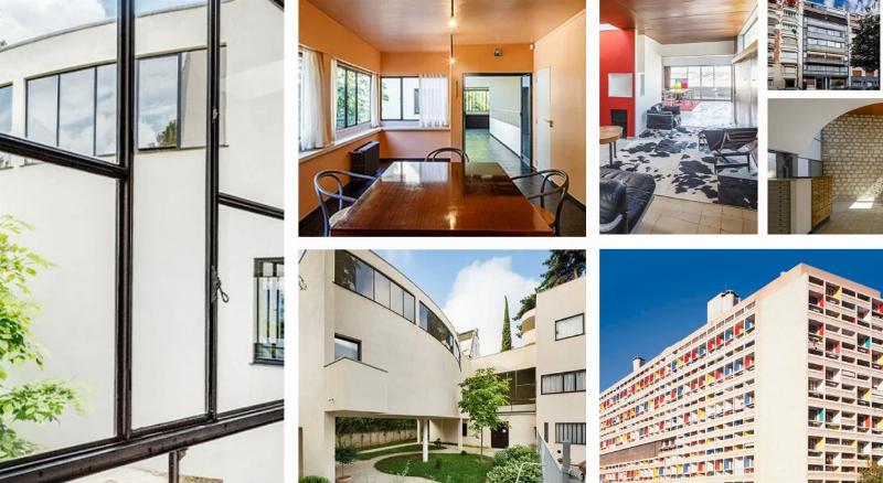 Toit-terrasse de l’Unité d’Habitation Le Corbusier avec vue panoramique, emblème français